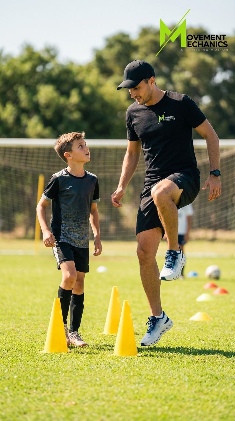 Movement Mechanics coach running a private house call session